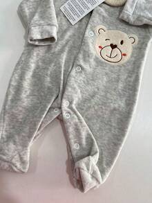 Warm Baby Boys Romper. - 灰色 - 查看 9