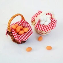 7pcs Christmas Gift Miniature Decor Dollhouse Accessories OB11 Doll House Playset Tiny Food Props For Photography, Birthday Gift Toys, Moss Micro Landscape, Succulent Scene, Doll House Supplies, Ocean Bottle, Star Bottle DIY Materials, Egg Tray