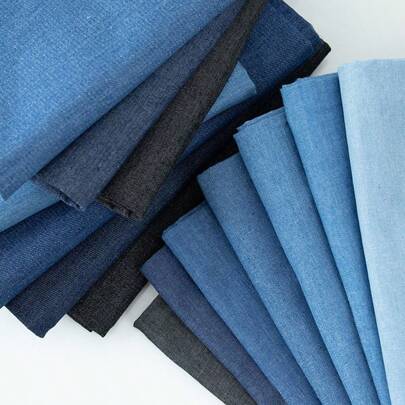 1 Pc All Cotton Denim Fabric, Pre Washing Denim Materials. Multiple Thicknesses,Pre Cut Size 39 Inches X 58.2 Inches, 78 Inches X 58.20 Inches,Suitable For Handmade DIY Sewing Fabrics Such As Jeans, Jackets, Dresses, Skirts, Shorts, Background Fabric And Hats,Fabric Measured In Meters