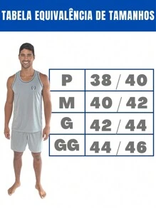 Summer Pajamas Mesh Tank Top T-Shirt Bermuda Shorts Adult Male - 綠色 - 查看 2