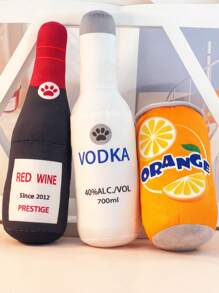 Wine Bottle Shape Cat Dolls Interactive Squeaky Dog Dolls For Medium Dogs Doll Best Bored Indoor Cats Funny Stuffed Cute Pet Supplies(For Pets Only) - Multicolor - View 25