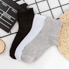 5/10/15 /20 Pairs Of Comfy Ankle Socks, Solid Color Low Cut Sweat Absorption Sports Socks, Women's Socks