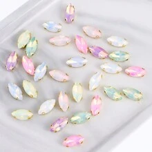 130pcs/50pcs/30pcs/20pcs Mixed Shape Crystal Rhinestones With Claw For DIY Clothing, Shoes, Jewelry Making - Multicolor - View 21