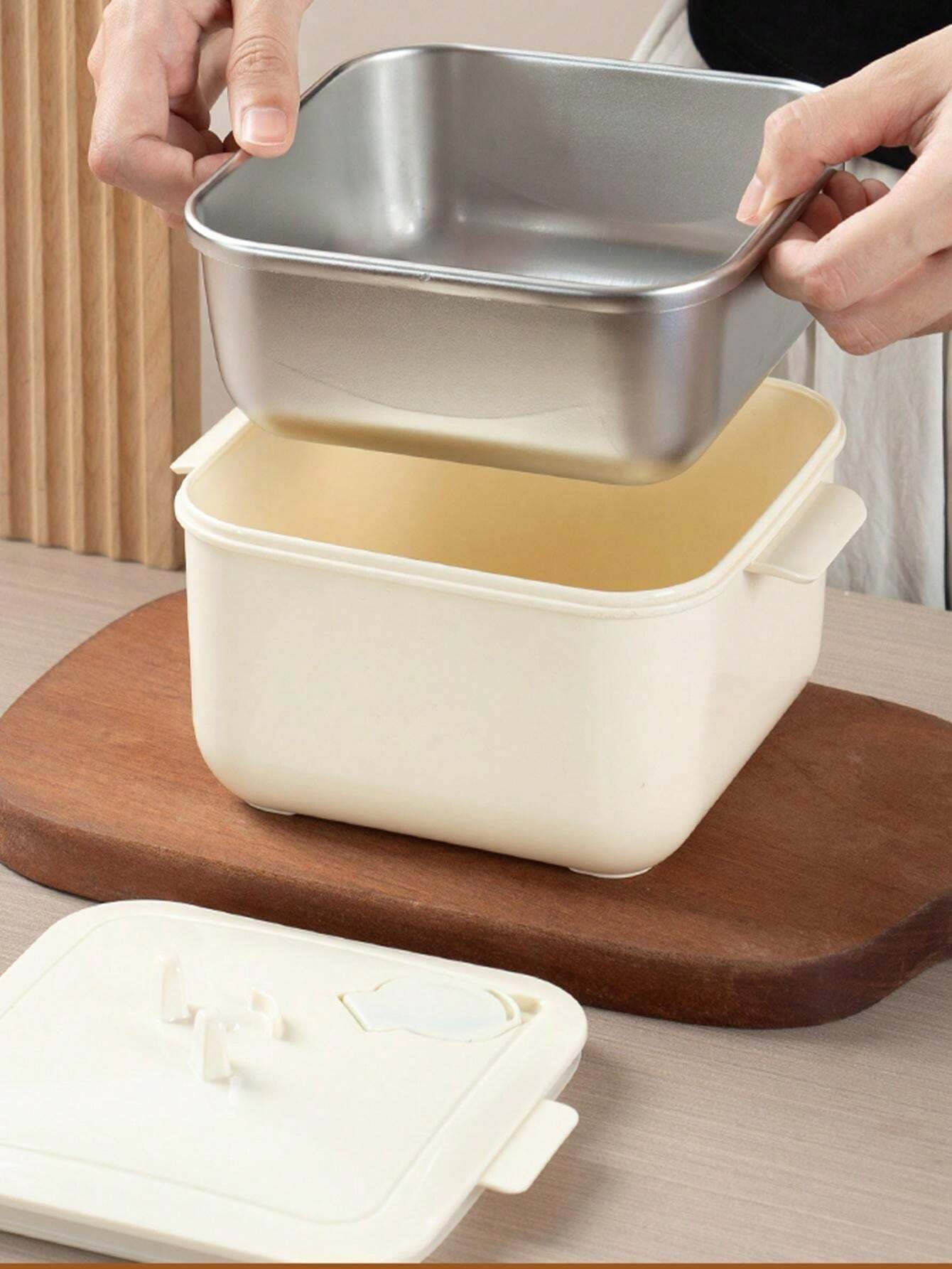 Lancheira de aço inoxidável 304, tigela de macarrão instantâneo para