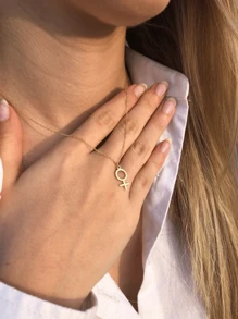 金星符号项链女权主义珠宝女性符号吊坠纯银女性符号项链女权主义礼物 - Necklace - 查看 5