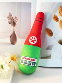 Wine Bottle Shape Cat Dolls Interactive Squeaky Dog Dolls For Medium Dogs Doll Best Bored Indoor Cats Funny Stuffed Cute Pet Supplies(For Pets Only) - Multicolor - View 30