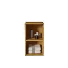 Tocador de baño blanco de 72" con doble lavabo y estante abierto, tocador de baño flotante montado en la pared moderno, lavabo de una sola pieza sin desagüe ni grifería - Blanco - Ver 2