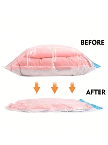 1/3/5pcs Compression Bags For Travel Travel Accessories Space Saver Bags No Vacuum Or Pump Needed Vacuum Storage Bags For Travel Essentials Travel And Home Packing Organizers (Blue) Clothes Storage Clothes Organizer Travel Organizer Bag Set Travel Storage Bag Set Packaging Bag Back To School School Bag Travel Essentials Travel Organizer For Beach Summer Vacation Travel Must Haves Vacation Holiday School Accessories Supplies Stuff Back To School Supplies