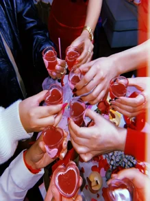 6PCS, Love Wine Glasses, Romantic And Charming Heart-Shaped Glasses, Whiskey, Vodka Glasses, Perfect For Party, Holiday And Halloween Decorations