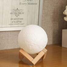 全新 DIY 卧室床头电池供电月光灯，柔和护眼暖光月亮灯，多功能床头柜灯 - 彩色 - 查看 5