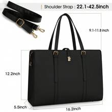 NEWHEY 女士笔记本电脑包 15.6 英寸真皮笔记本电脑手提包 防水女士工作单肩包 电脑公文包