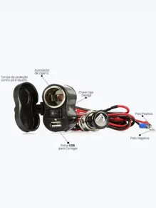 Turbo USB Cell Phone Charger For Motorcycles - Một cỡ - Xem 2