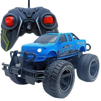 Carrinho Controle Remoto 4x4 Luz Movimento Infantil Brinquedo Realista Rodas Emborrachadas