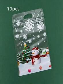 Christmas Magic "10 Pieces Of Christmas Snowflake Candy Bags-Transparent Candy And Snack Gift Bags, Suitable For Holiday Pies. Yes, New Year's And Thanksgiving Decorations Christmas Decorations Christmas Decor Christmas Gifts Christmas Party Supplies Christmas Gift Bags Christmas Bags Christmas Stickers Christmas Christmas Decorations Christmas Pajamas Christmas Gifts Christmas Decor - Multicolor - View 10