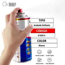 Glossy White Spray Paint - White - View 5