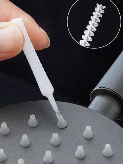 10 peças/20 peças/conjunto de escova de limpeza de chuveiro de banheiro, escova de limpeza de ralos, escova de limpeza multifuncional para celular