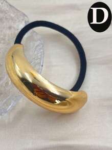 四件套简约金属光滑弹力复古发圈,日常佩戴,适合女性圆脸和方脸,可扎高马尾和脏辫,牢固不易脱落,优雅金色金属发圈,马尾发圈,橡皮筋,发绳,发饰,头饰 - 金色 - 查看 19