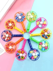 20 件 - 随机颜色风车鼓风机、糖果色怀旧玩具口哨风车彩色风车、风车形口哨、噪音玩具、噪音口哨、结婚周年派对用品、生日派对礼品、夏季假日派对用品、主题派对装饰品、