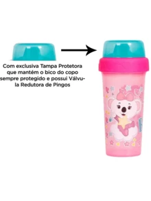 Lilica And Tigor Training Cup With Reducing Valve 340ml +6 Months - Babygo - 藍色 - 查看 2