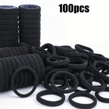50/100 pièces Set de Bandeaux de Cheveux Minimalistes Élastiques Hauts pour Femmes et Filles, Chouchous pour Queue de Cheval, Décoration de Maison, Salle de Bain, Automne, Rentrée Scolaire
