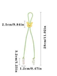 干米夹挂脖成人餐巾夹手帕口水巾夹围兜夹防掉绳链 - 1件裝 - 查看 2