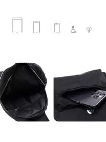 Fashion Casual Backpack Women's Summer New Style Student Backpack - 紫色 - 查看 6