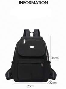 Fashion Casual Backpack Women's Summer New Style Student Backpack - 紫色 - 查看 4