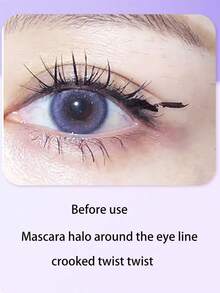 Bộ dụng cụ trang điểm làm đẹp dạng tem kẻ mắt có cánh dành cho người mới bắt đầu gồm: Cọ thoa phấn mắt, dụng cụ bảo vệ mascara mi dưới, thước kẻ hình lưỡi liềm - Nhiều màu - Xem 7