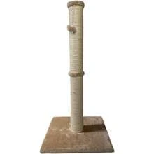 Heavy Duty Large Cat Scratching Post | Ultimate Cat Scratcher Post In Beige Colour Made From Durable Material For Heavy Use | Cat Scratch Post Perfect For Indoor/Outdoor Cats - Beige - View 3