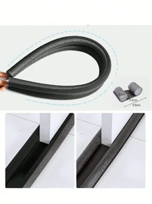 1 Miếng Dán Cửa, Miếng Dán Cửa Gia Dụng Và Miếng Dán Đáy Cửa, Miếng Dán Cạnh Khung Cửa Chống Gió, Miếng Dán Hạt Chống Va Chạm Không Tiếng Ồn, Miếng Dán Cách Âm, Chống Bụi, Chống Gió, Chống Muỗi Và Côn Trùng, Dễ Lắp Đặt, Không Dính Vào Sàn, Thiết Kế Hình Trụ Rắn Phục Hồi Nhanh Sau Khi Được Ép, Chất Liệu, Xốp EPR + Vải Không Dệt - Nhiều màu - Xem 5