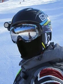 滑雪面罩，拉法帽面罩，带眼镜孔，男女皆宜，滑雪、单板滑雪、摩托车、防紫外线和防风 - 眼鏡孔 - 查看 2