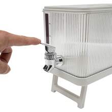 4.5L White Water Juice Drink Dispenser Water Drink Beverage Dispenser Container - Clear - View 6