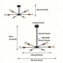 1pc Minimalist Nordic Style Modern Dining Room/Living Room Ceiling Lamp, Without Light Bulb