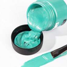 1 pieza Juego de pintura acrílica fluorescente de 100ml, pintura acrílica de color perlado metálico, impermeable para muñecas de yeso