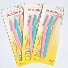 Kit 3 Razors For Trimming Eyebrows / Armpits / Body / Hair Removal - Nhiều màu - Xem 3