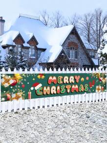 1 szt. Baner Wesołych Świąt, Wiszące ozdoby świąteczne, Dekoracja świąteczna na ogrodzenie wewnętrzne i zewnętrzne, Tło świąteczne, Dekoracja ścienna, Dekoracje świąteczne do domu, Dekoracja pokoju, Dekoracja na imprezę świąteczną, Ozdoba świąteczna, Boże Narodzenie, Prezenty świąteczne, Prezenty świąteczne, Dekoracja zimowa, Wigilia, Dekoracja noworoczna 2026