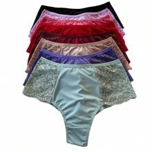 Plus Size Panties Kit Double String With Lace Reduces Disguised Culottes Adult Women's Lingerie Measurements - Multicolor - View 3