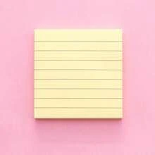 6pcs/Set Student Striped Cartoon Memo Notes Office Sticky Papers, Cute Striped Lines Tear Off Reusable Adhesive Notes Back To School