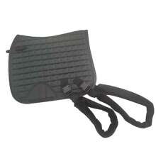 Horse Training Saddle Pad With Detachable Elastic Band And Fur Band, Enhances Hind Leg Flexibility, Easy To Clean - Can Be Used As Regular Saddle Pad Or Training Pad With Attachable Elastic And Fur Bands