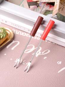 1 Set de Olla de Cerámica para Derretir Chocolate, Calentador de Queso, Olla de Fondue de Chocolate con Tenedor, Decoración de Cocina y Hogar, Apto para Bebidas Frías, Café, Tazas, Bebidas, Exterior, Picnic, Fiesta, Regalo de Cumpleaños