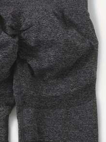 Women's Solid Color Minimalist Style Fitted Yoga Shorts - Multicolor - View 7