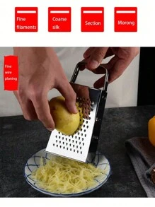 1个多功能不锈钢蔬果削皮器，适用于胡萝卜、黄瓜、土豆、大蒜等。 - 彩色 - 查看 3