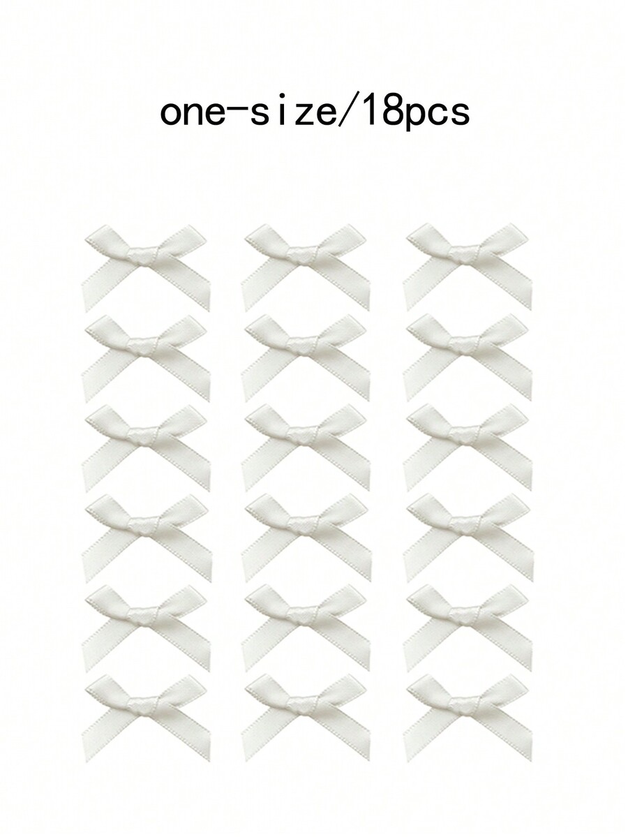 18/30pcs Women's Hair Accessories Set, Beige Ribbon Bowknot Hair Clips