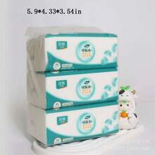 3 件/4 件加厚纸巾湿水纸巾柔软亲肤适用于厨房、浴室、客厅旅行便携式提取卫生巾、厨房、浴室、家庭、家居供应商 - 彩色 - 查看 4