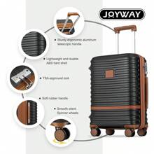 Joyway Juego de 3 piezas de equipaje de mano expandible de 20" con ruedas giratorias, rígido, con candado TSA, marca Joyway