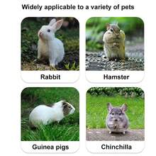 1 件装大容量干草袋，用于喂养兔子、仓鼠、小宠物、豚鼠悬挂式草料喂食袋 - 彩色 - 查看 3