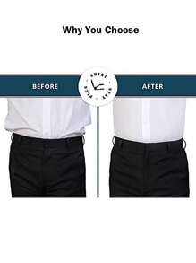 حزام شد القميص بطراز حزام الشد للرجال، حزام شد القميص حافظ القميص للرجال قابل للتعديل مع شريط مطاطي ولاصق مانع للانزلاق، حزام للملابس الرسمية والاحترافية - يبقي القميص مدسوس، مقاس واحد