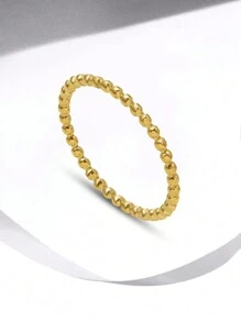 1個圓形鬆動穿搭戒指,女性s925純銀優雅珠寶禮物