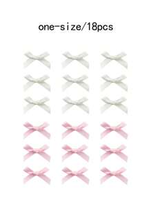 18/30个装多色女士发饰丝带蝴蝶结发夹简约优雅可爱甜美发卡芭蕾舞Y2K仙女风装饰迷你发夹蝴蝶结情人节爪夹，女士冬季装扮，蝴蝶结，头饰 - 彩色 - 查看 2