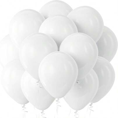 10/30/50Pcs 12 Inch White Round Helium Latex Party Balloon For Birthday Wedding Party Decorations,
